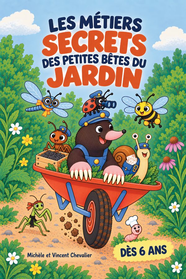 Couverture — Les métiers secrets des petites bêtes du jardin