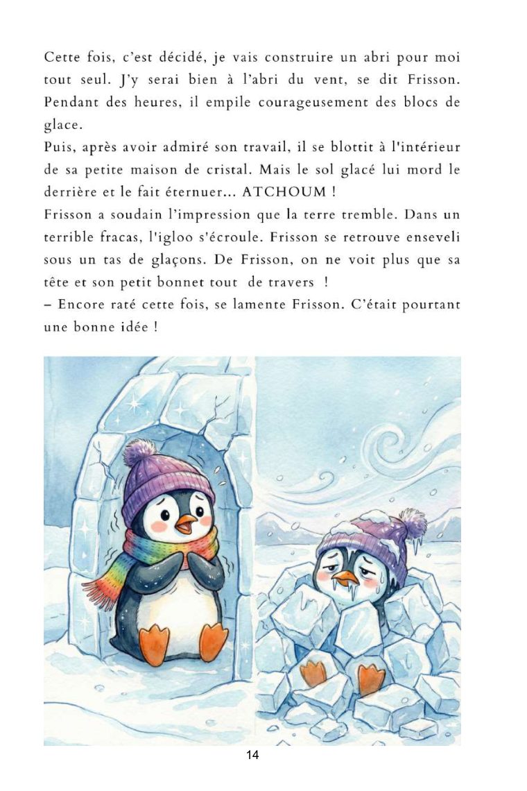 Frisson, le petit manchot qui n'aimait pas le froid — page intérieure 2